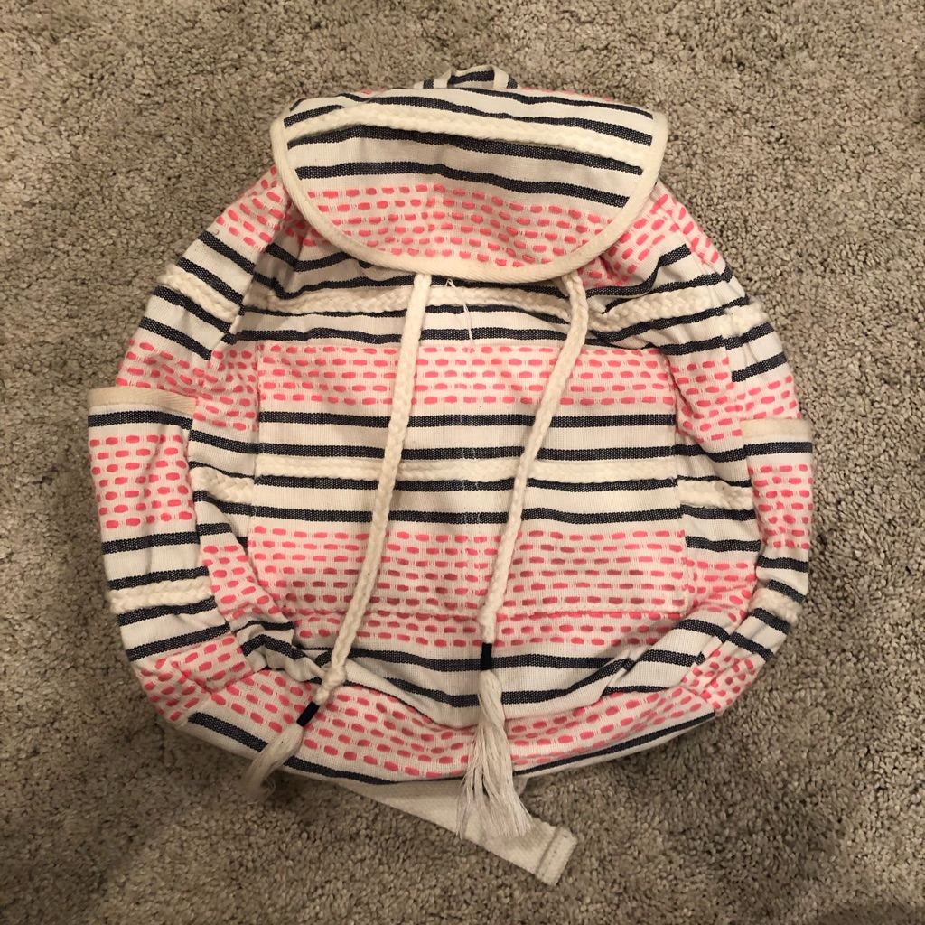 Striped Backpack